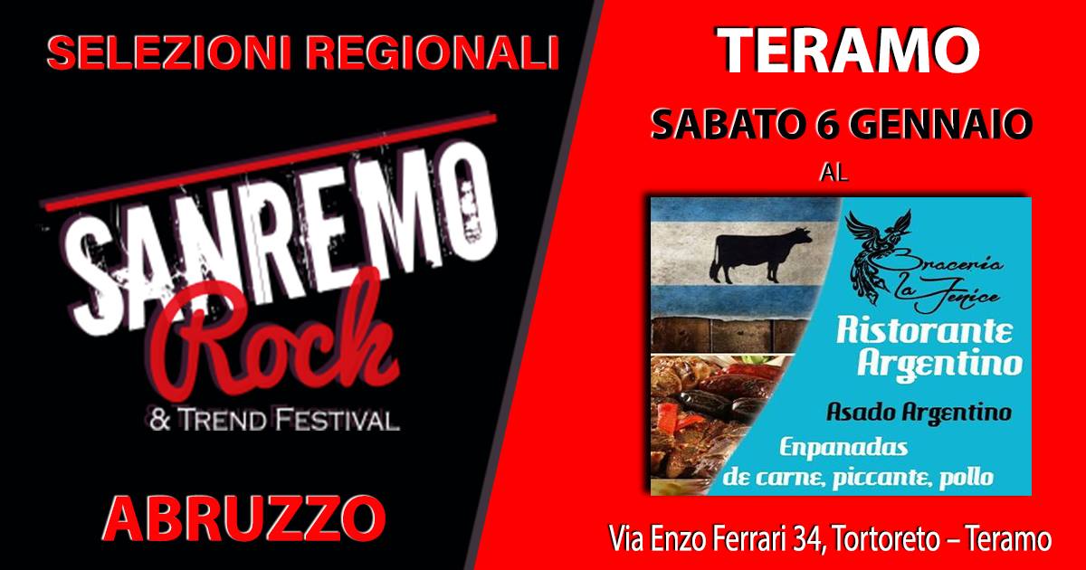 31° Sanremo Rock. Le selezioni per le band dell'Abruzzo